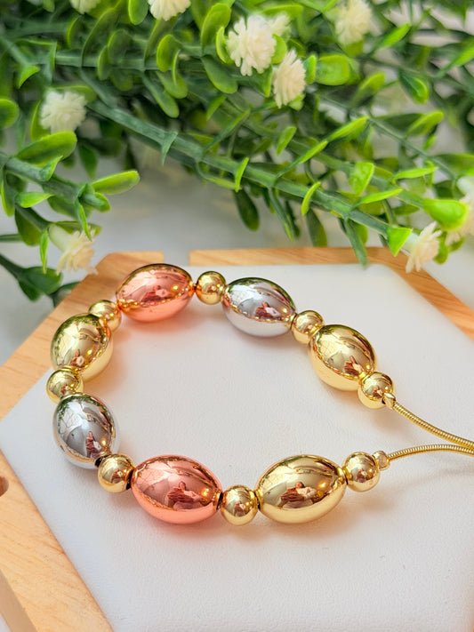 Pulsera ovalada ajustable
