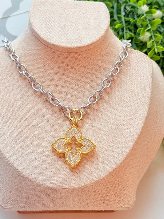 Collar claff dos tonos