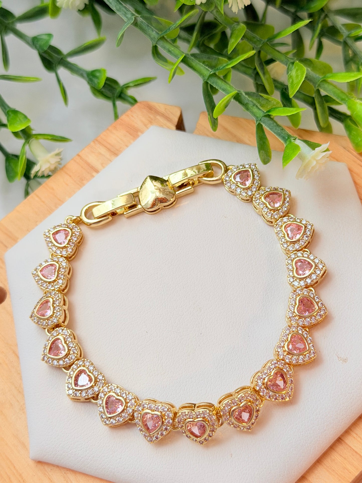 Pulsera corazón rosita