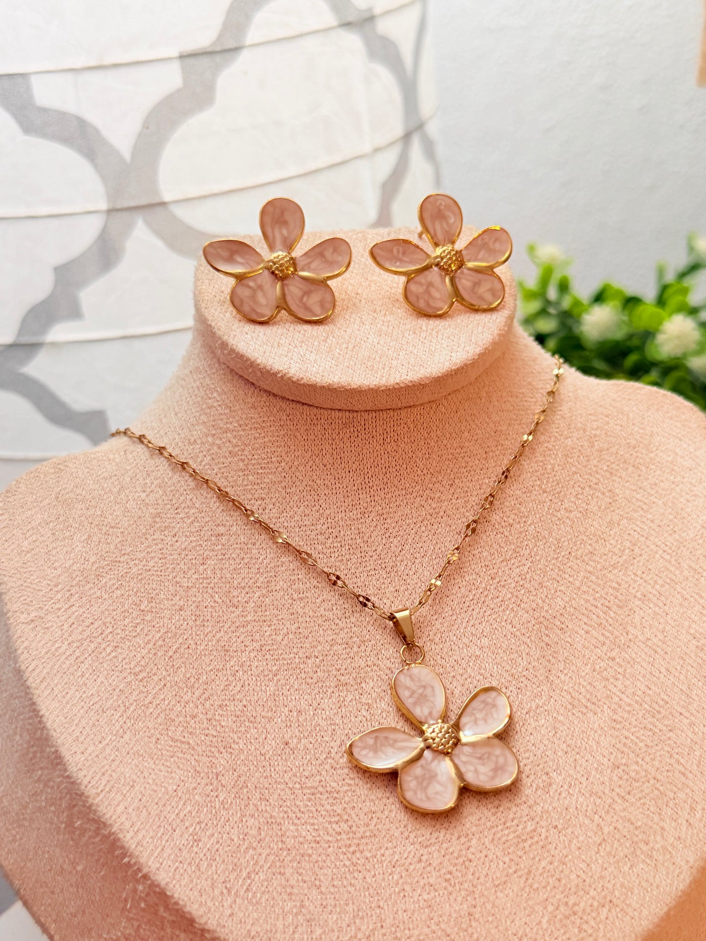 Set flor blanco