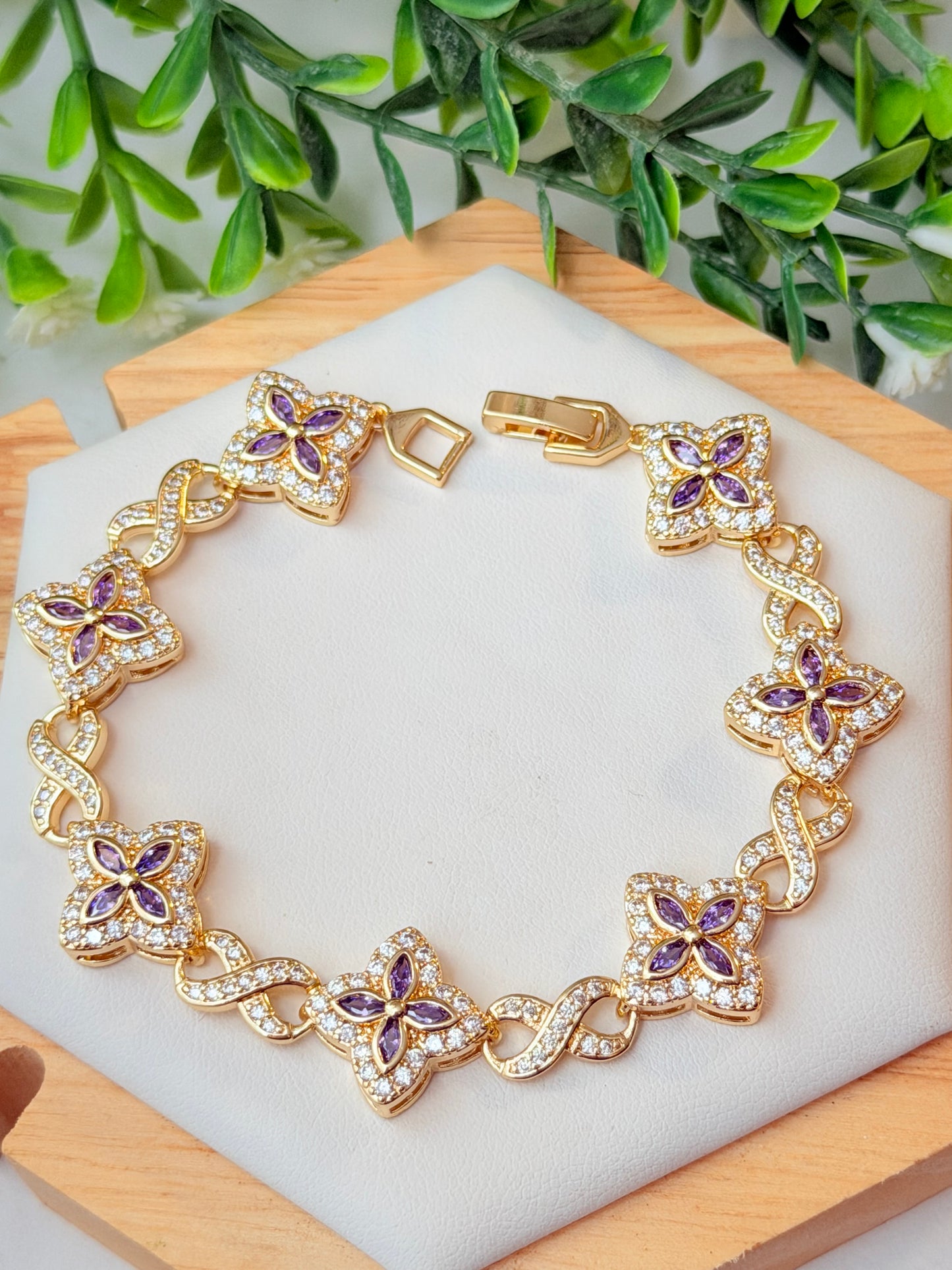 Pulsera claff plus lila