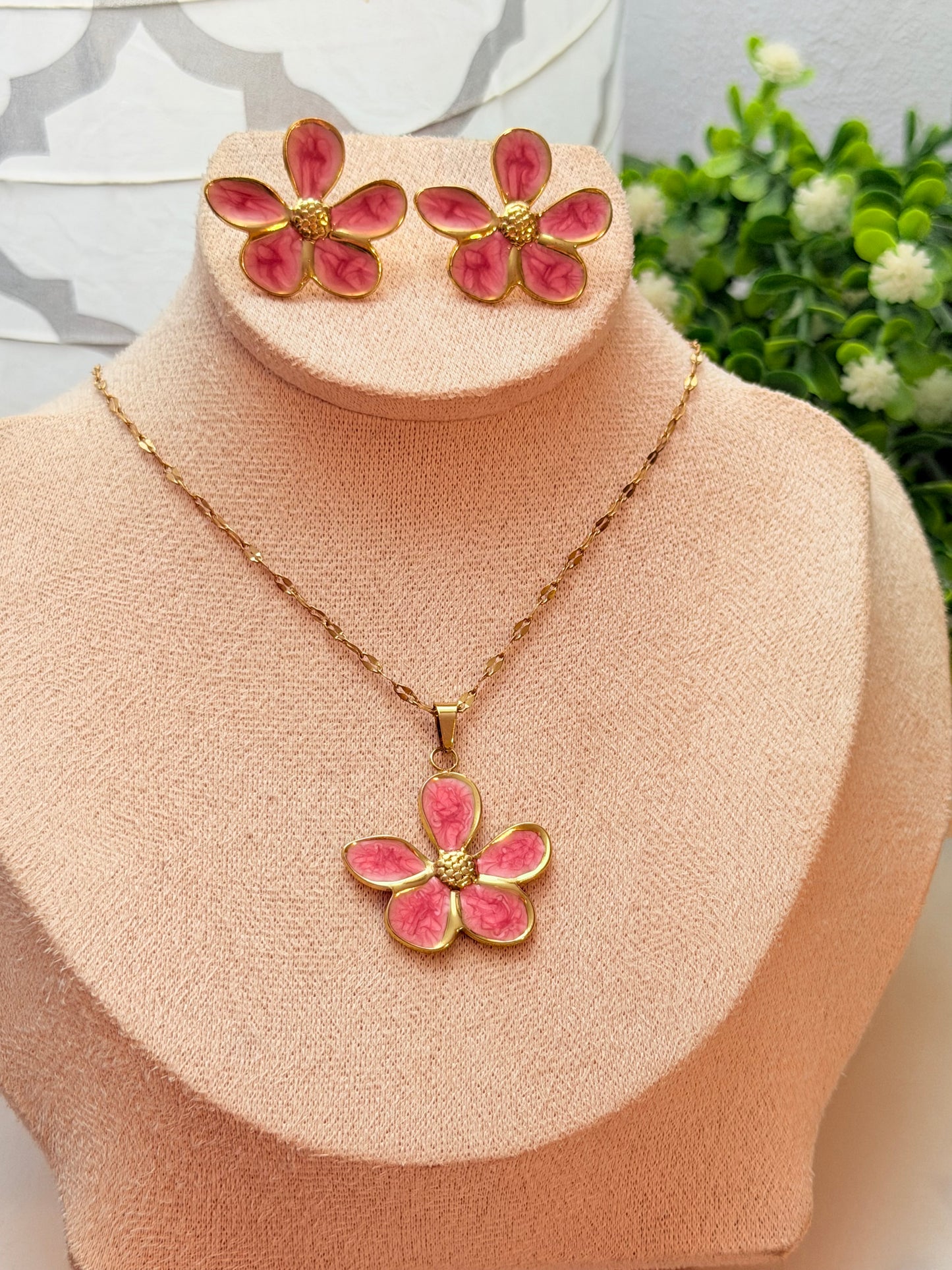 Set de flor rosa