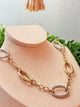 Collar dos tonos ovalado