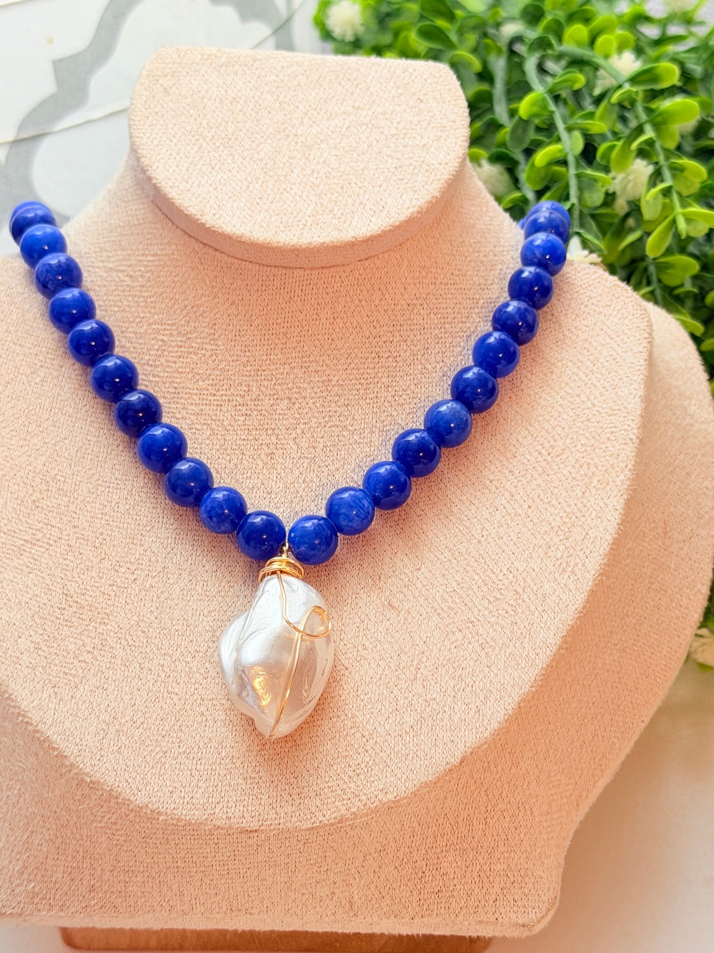 Jade ajustable azul royal