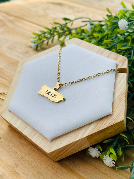 100 x 35 necklaces