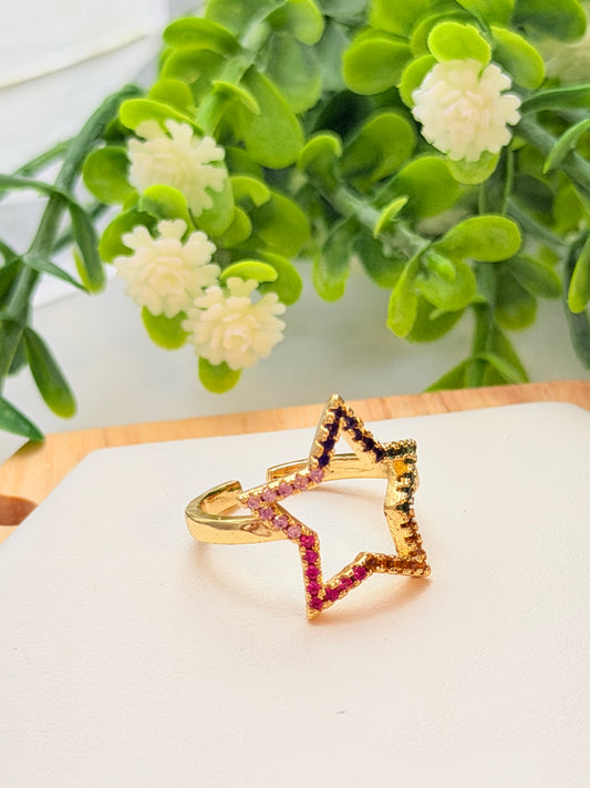 Sortija estrella multi
