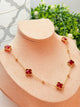 Collar claff cristal rojo
