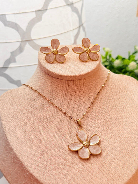 Set flor blanco