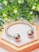 Bangel de bola plata