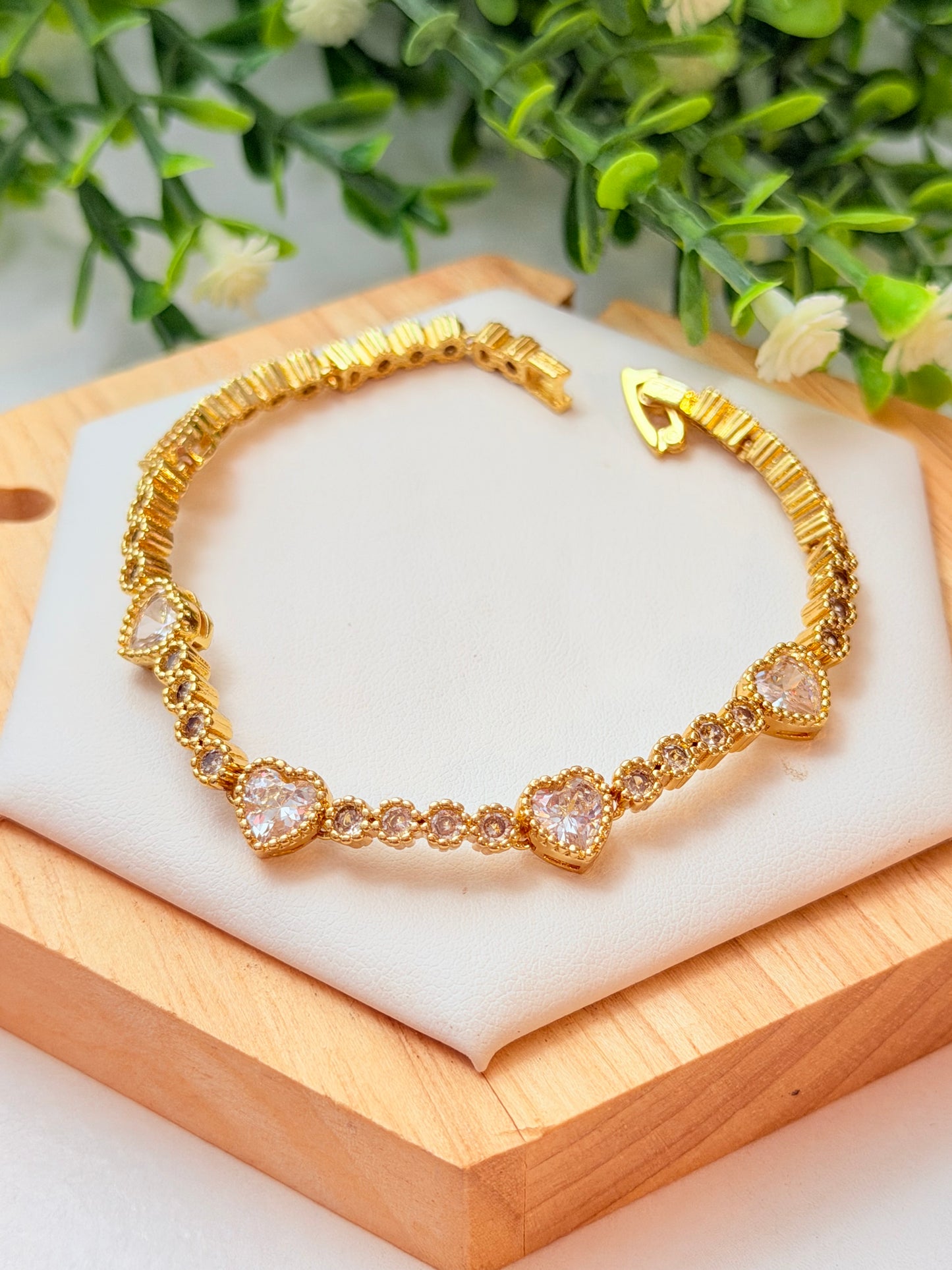 Pulsera zirconias clear