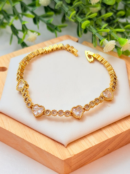 Pulsera zirconias clear