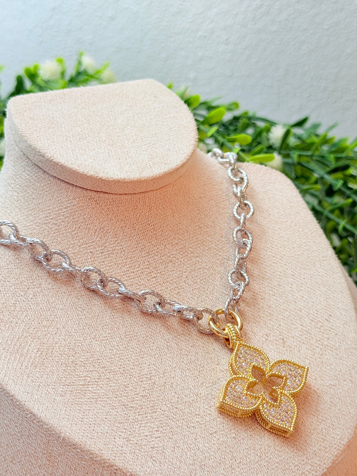 Collar claff dos tonos