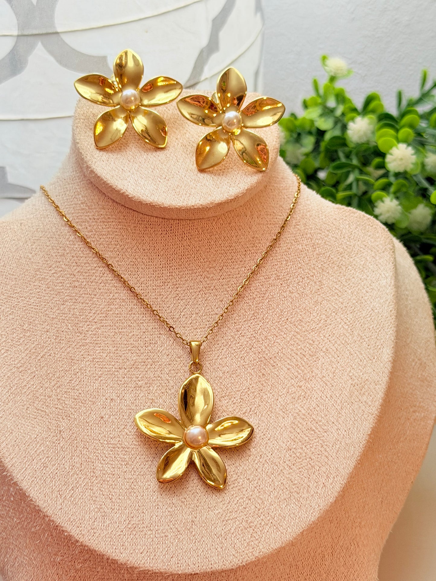 Set de flor perla