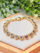 Pulsera corazón lila