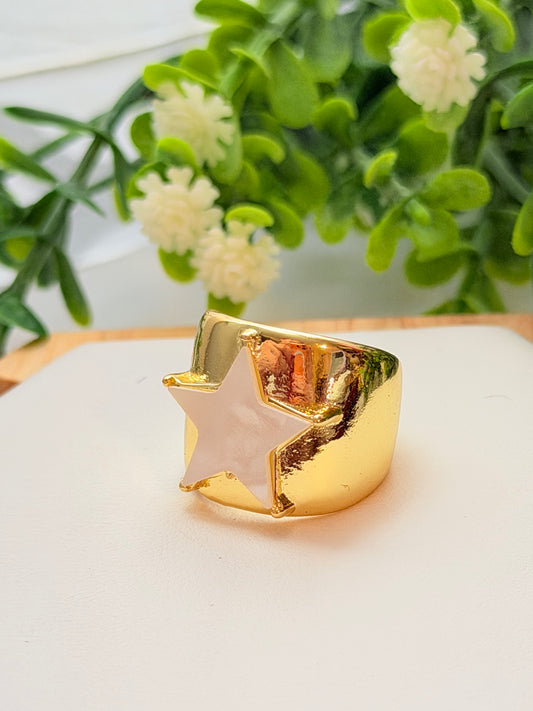 Sortija de estrella ancha