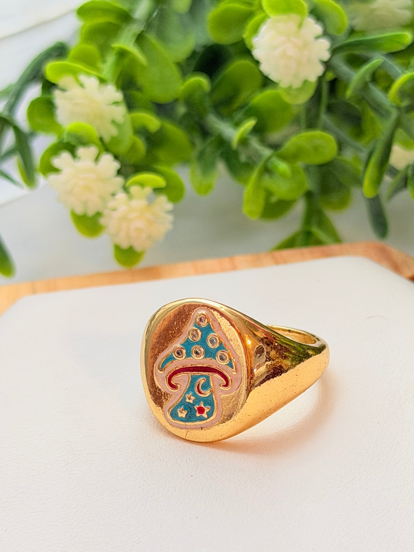 Sortija de hongo azul