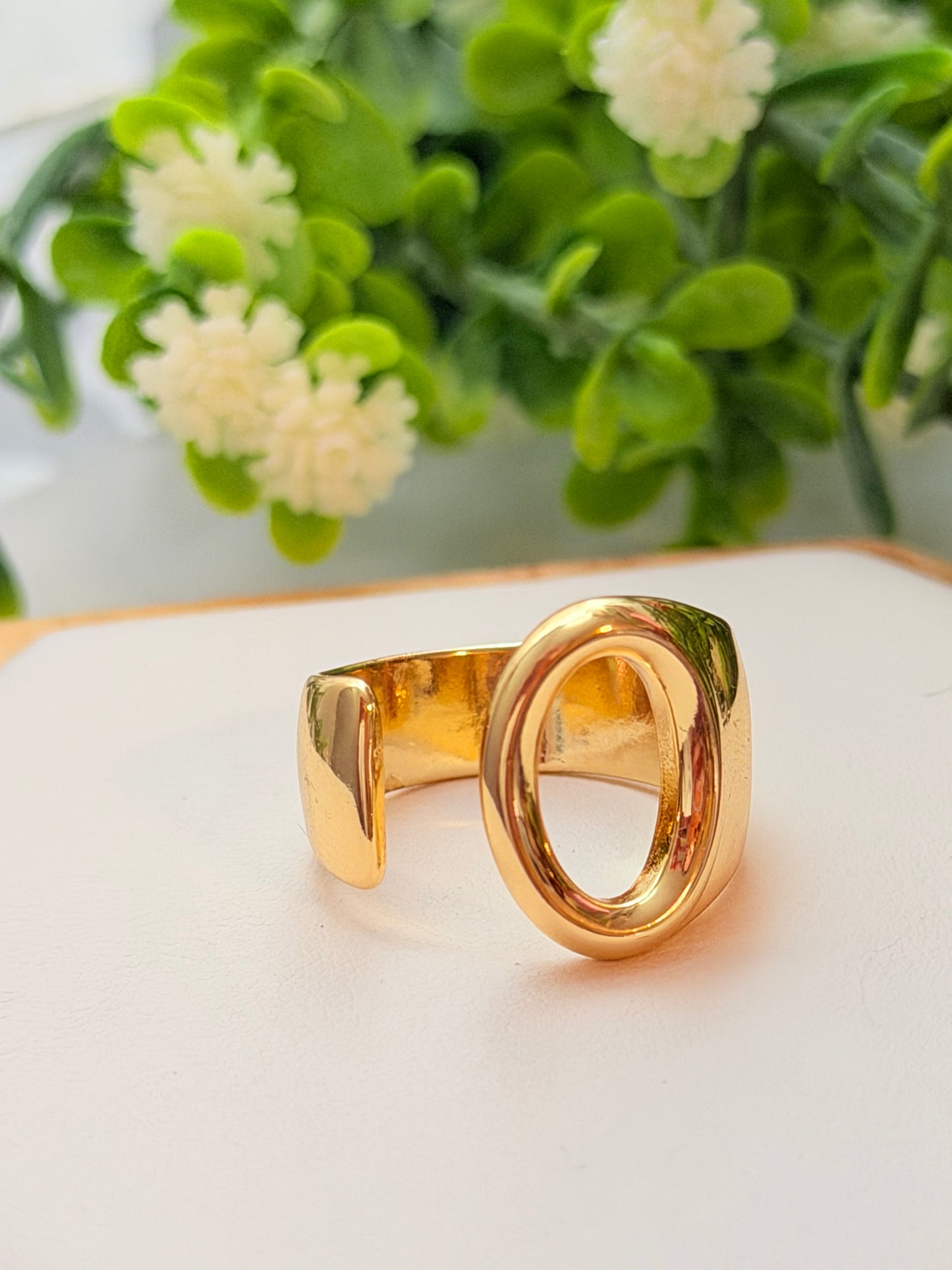 Sortija circular y lisa